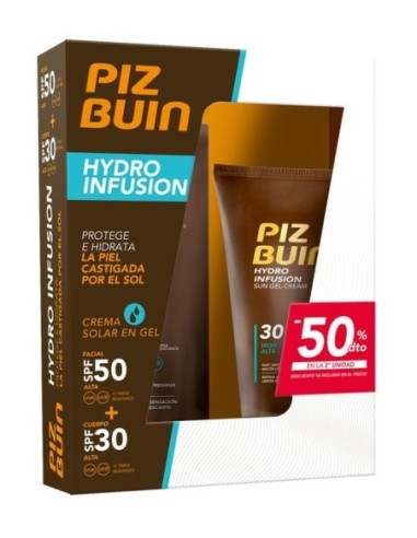 PIZ BUIN PACK HYDRO FUSION FAC SPF50 + CORP SPF30