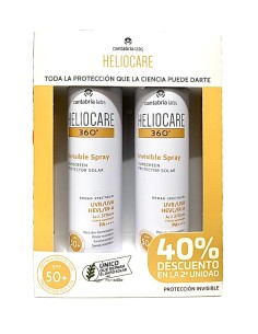 HELIOCARE 360 PACK DUPLO TRANSPARENT INVISIBLE SPRAY  50SPF