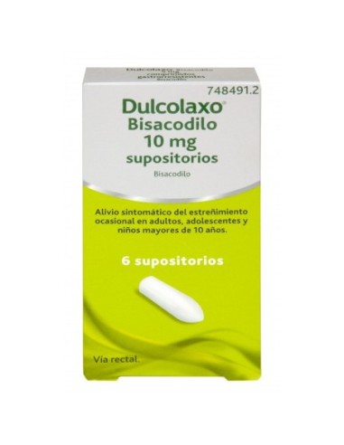 DULCOLAXO 10 MG 6 SUPOSITORIOS